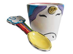 Unicorn Ice Cream w/ Spoon