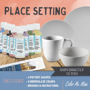 PLACE SETTING KIT (FIRED)- DIRECTLY SHIPPED